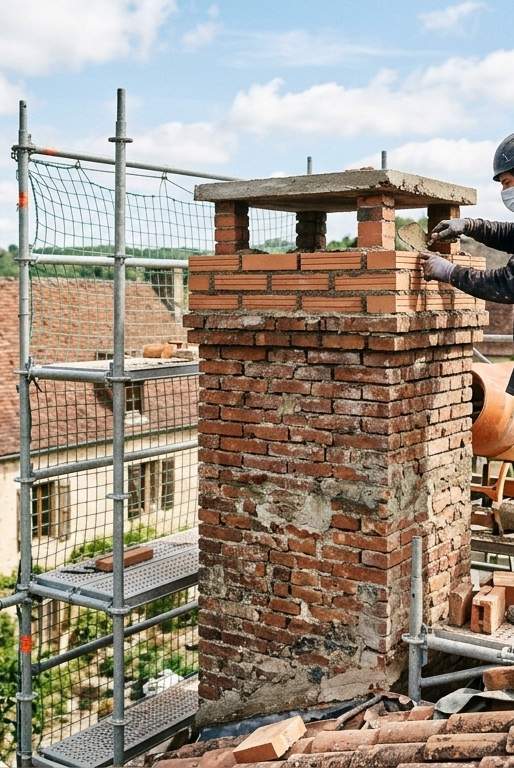 Rénovation de la souche de cheminée Calais